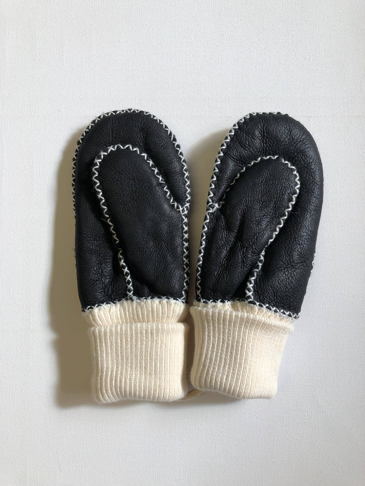 Billy Bamboo - KIDS SHEARLING MITTENS: Holly red