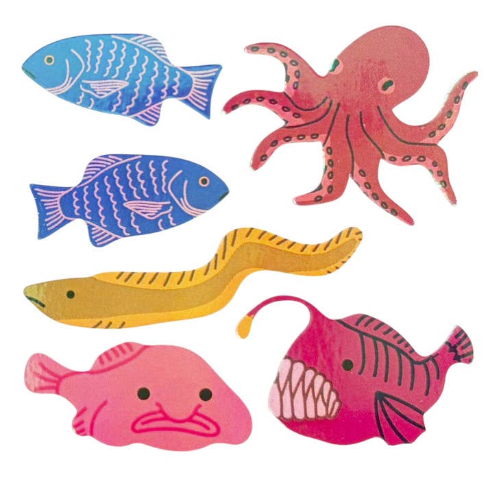 Sticker Garden - Pearl Sea Creatures Halloween Sticker Sheet