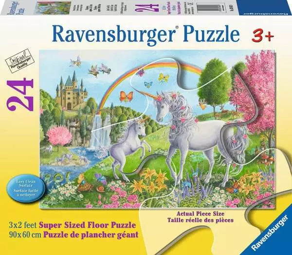 Ravensburger - Prancing Unicorns Floor Puzzle, 24pcs