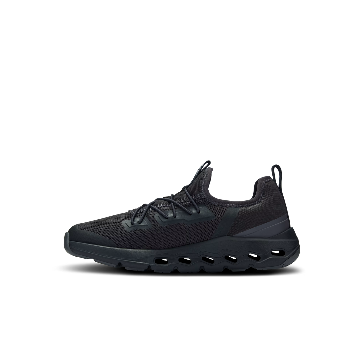 On Cloudleap Kids Running Shoe Black | Eclipse – Back View