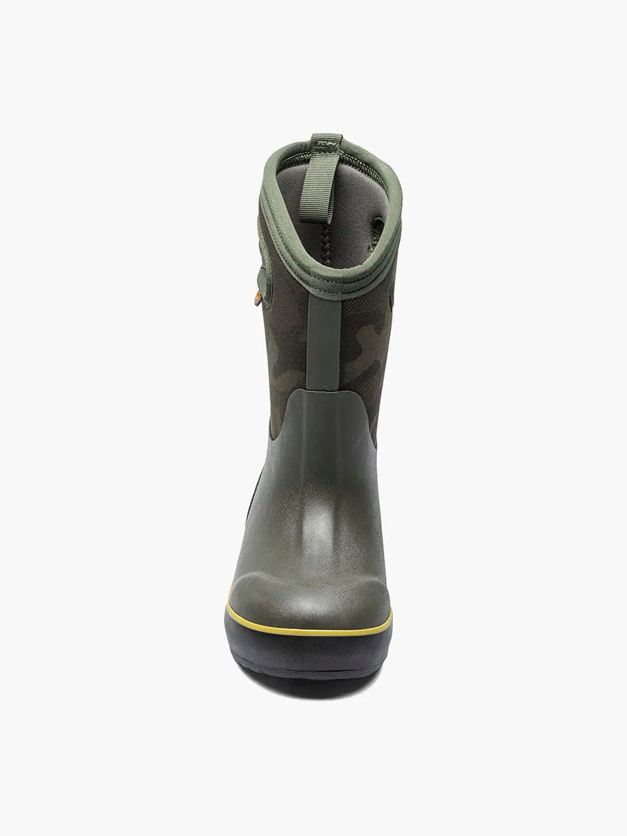 BOGS Kids' Classic Insulated Rain Boot - Tonal Camo — waterproof, insulated, children's boots — detail view