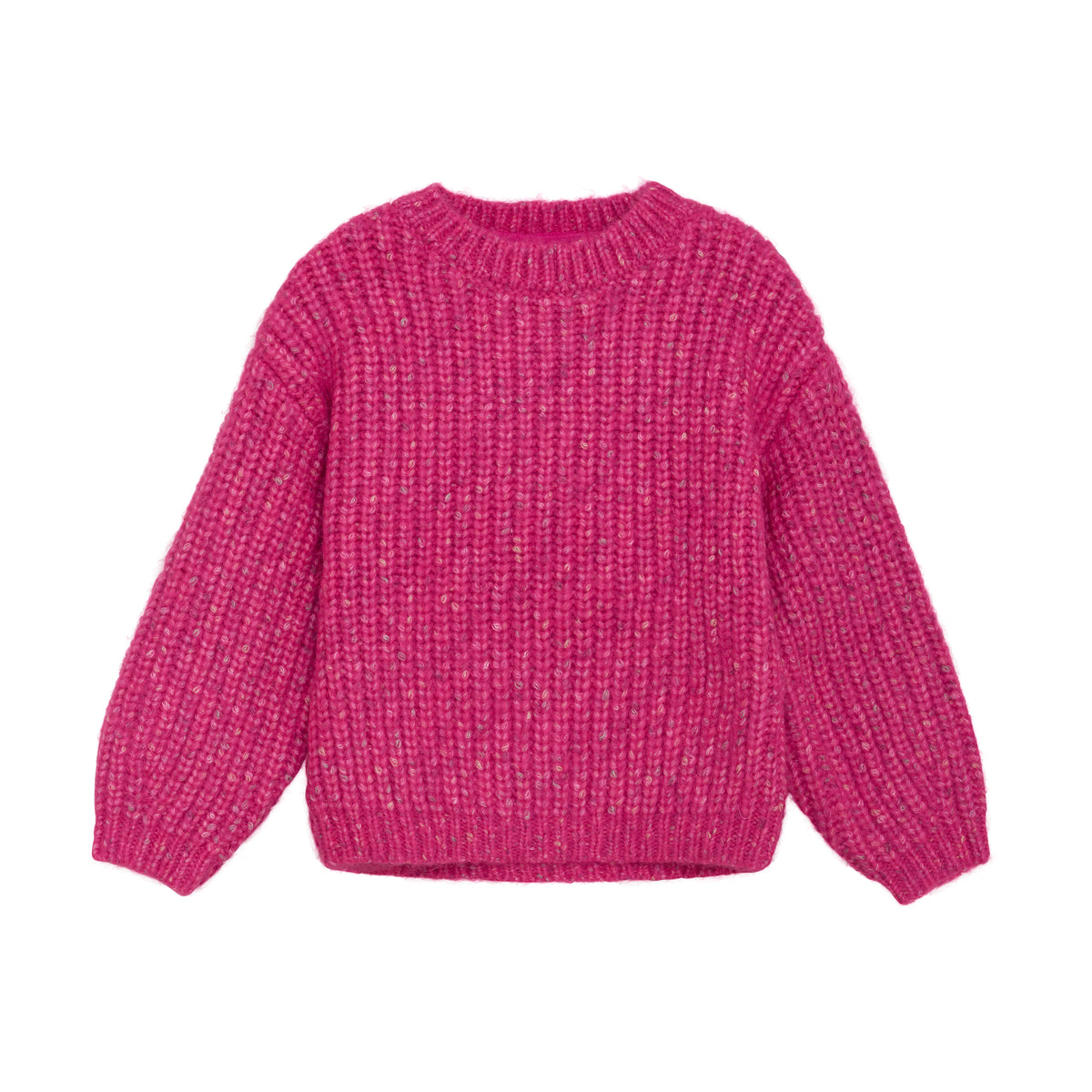Minymo - Fuschia Fedora Knit Pullover Sweater