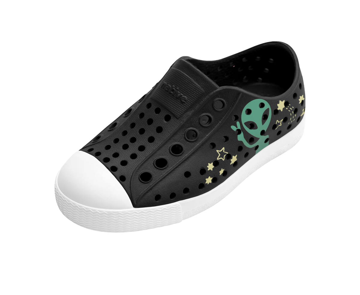 Native Shoes Jefferson Sugarlite Kids' Block Print Slip-On – Lighter EVA, Water-Friendly | Block Print Colours