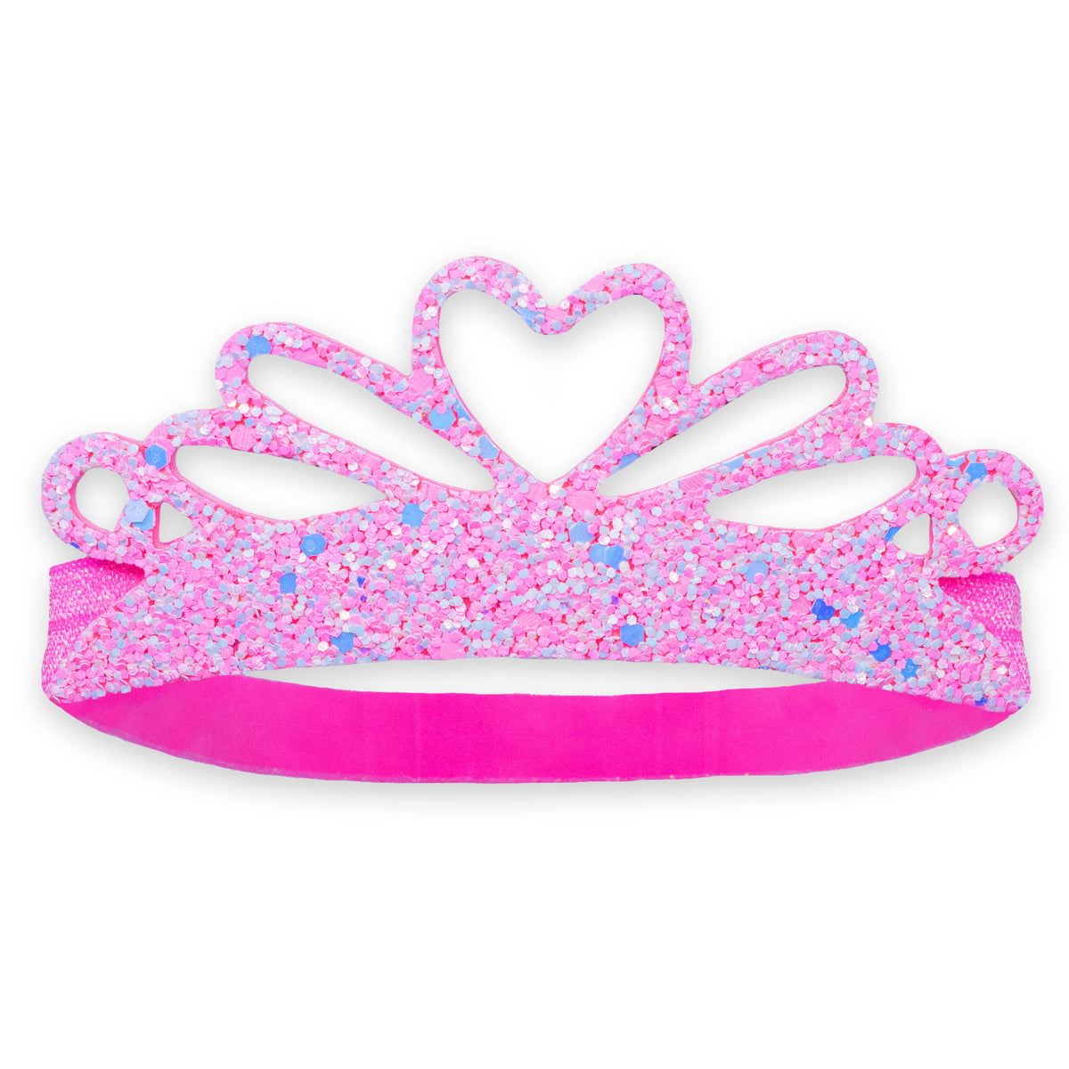 Frog Sac - Stretch Glitter Princess Tiara Headband