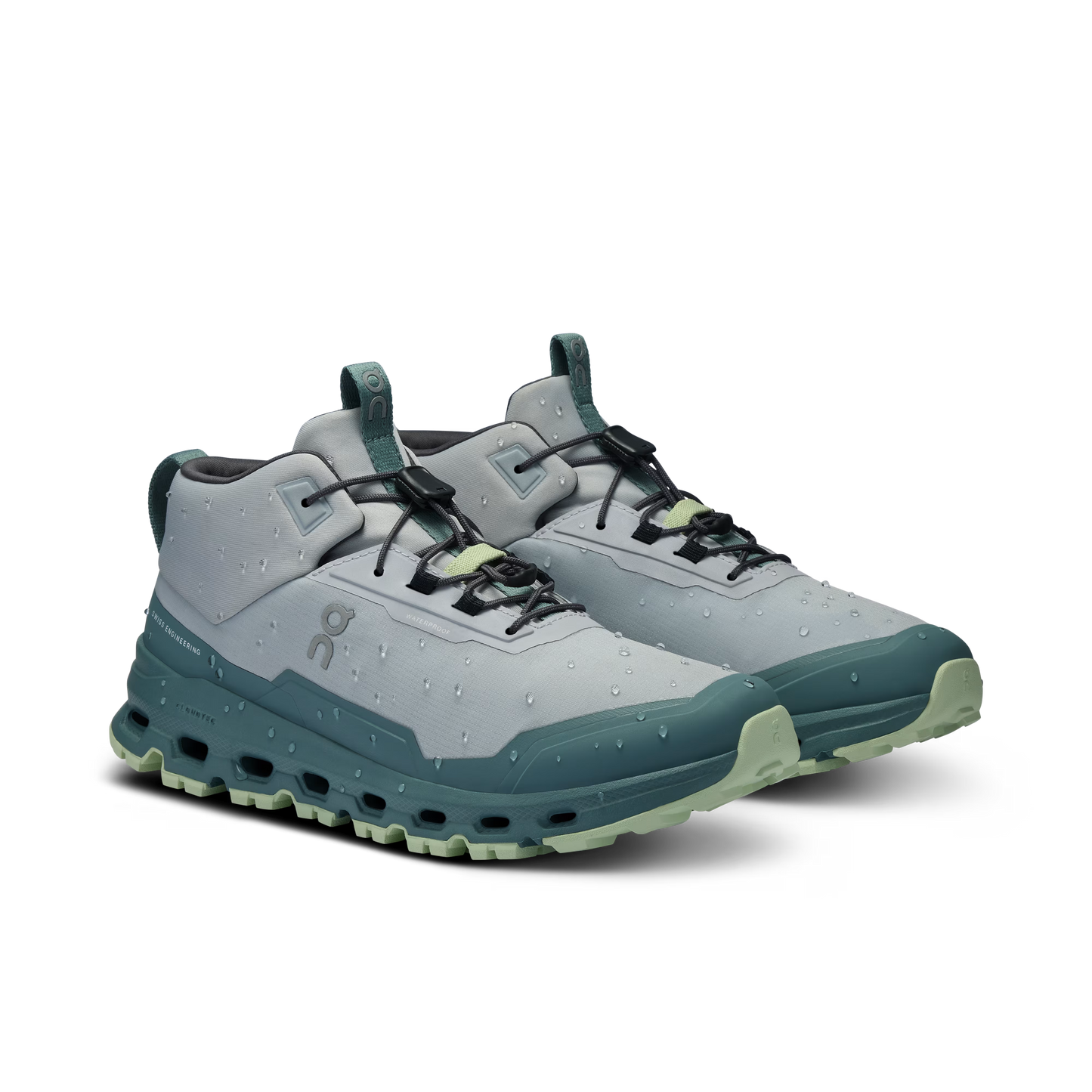 On Cloudhero Youth Mid Waterproof Shoe Glacier | Sea