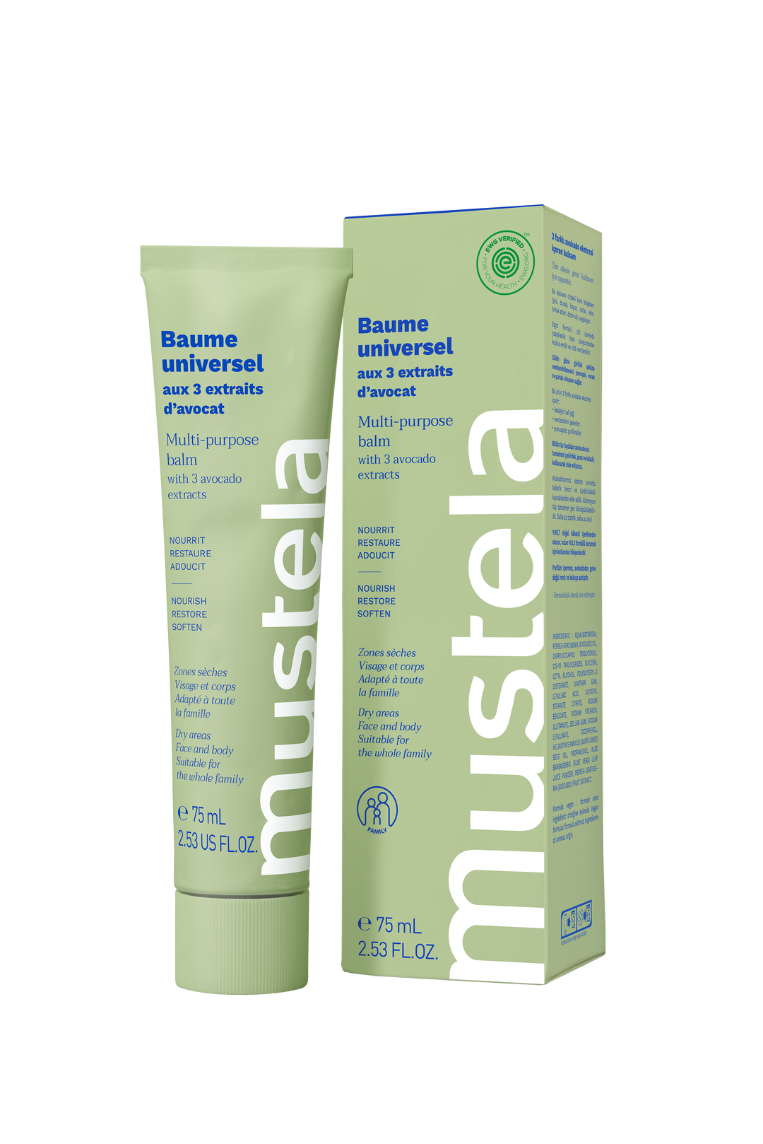 Mustela Universal Balm with 3 Avocado Extracts – 75mL | Certified Organic