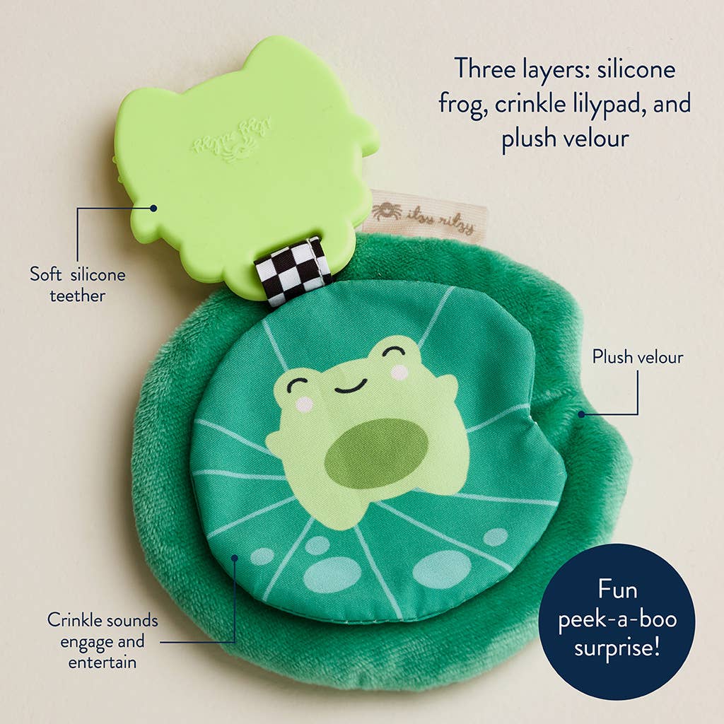 Itzy Ritzy - Sweetie Crinkle: Frog Silicone Teether
