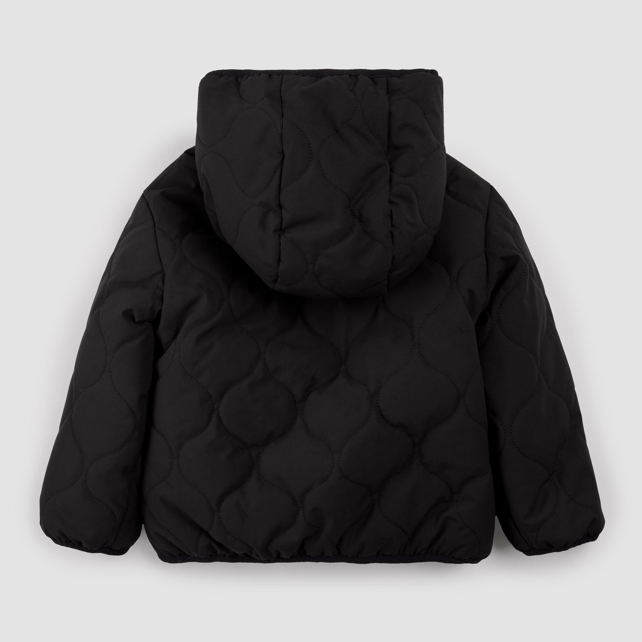 Miles The Label - Winter Moss Plaid Print on Black Reversible Jacket Baby