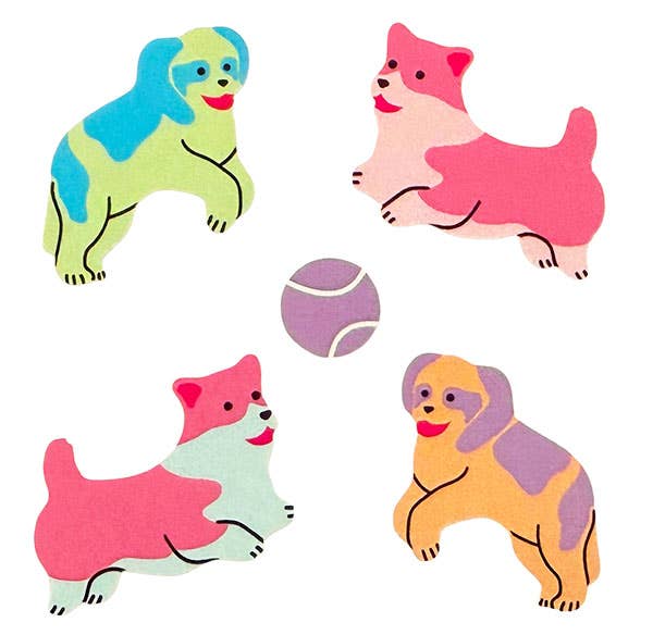 Sticker Garden - Classic Fetch Dog Pastel Sticker Sheet