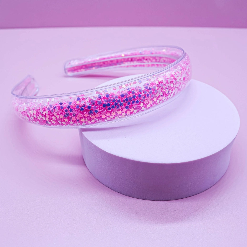 Frog Sac Shaker Glitter Headband with Teeth