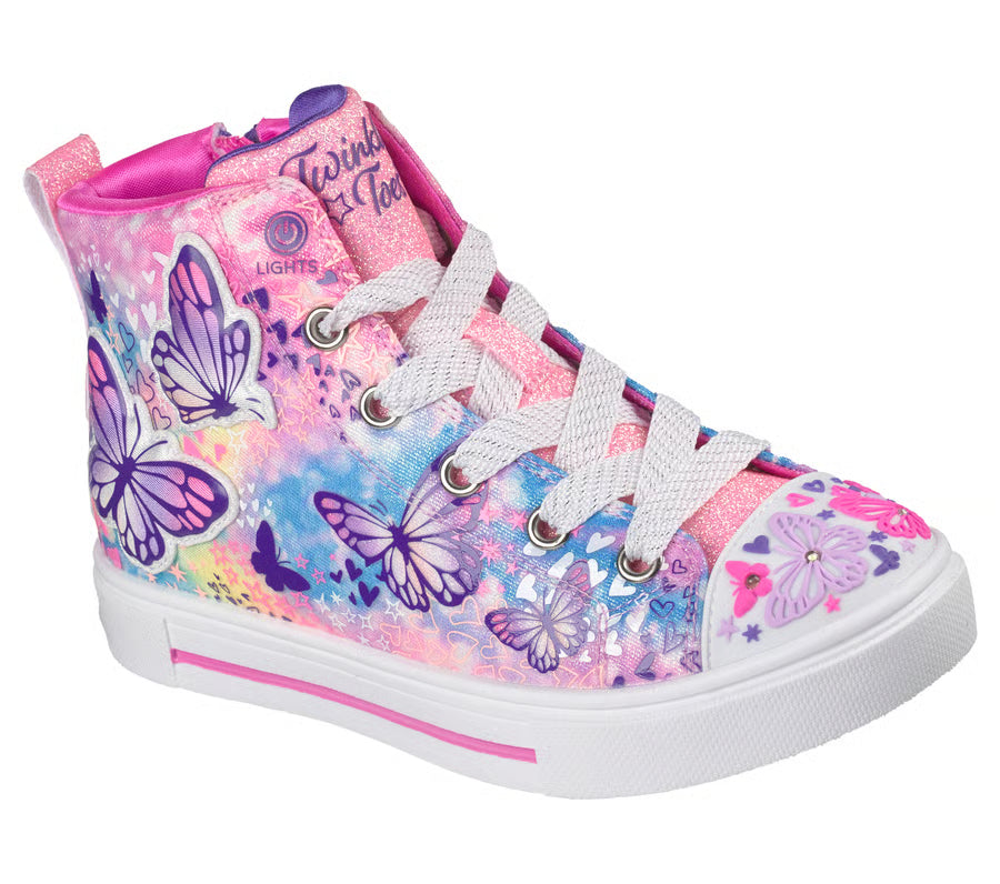 Skechers Twinkle Sparks Flutter Daydream toddler high-top light-up sneaker for girls