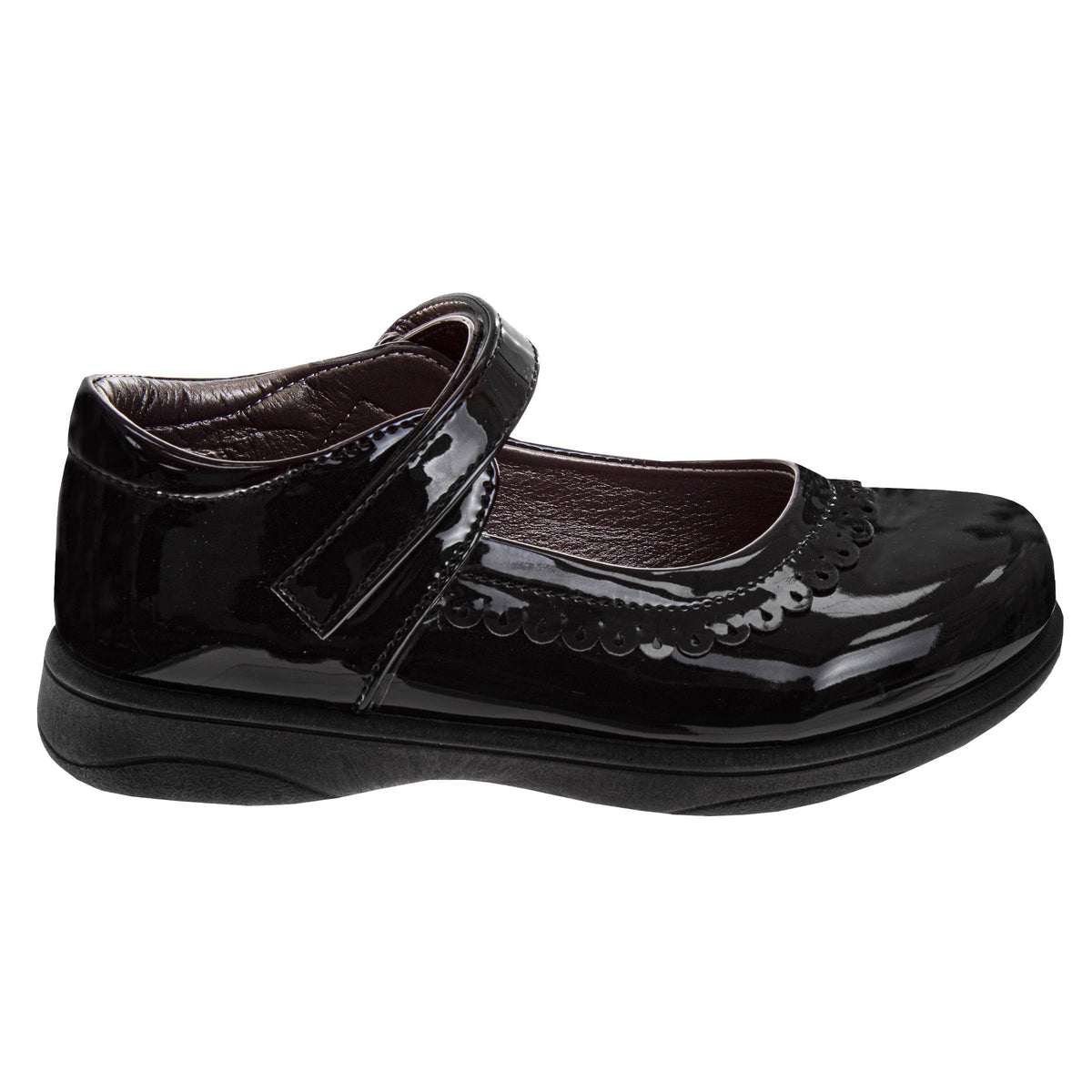 French Toast Girls Black Patent Mary Jane School Shoes (Toddler)