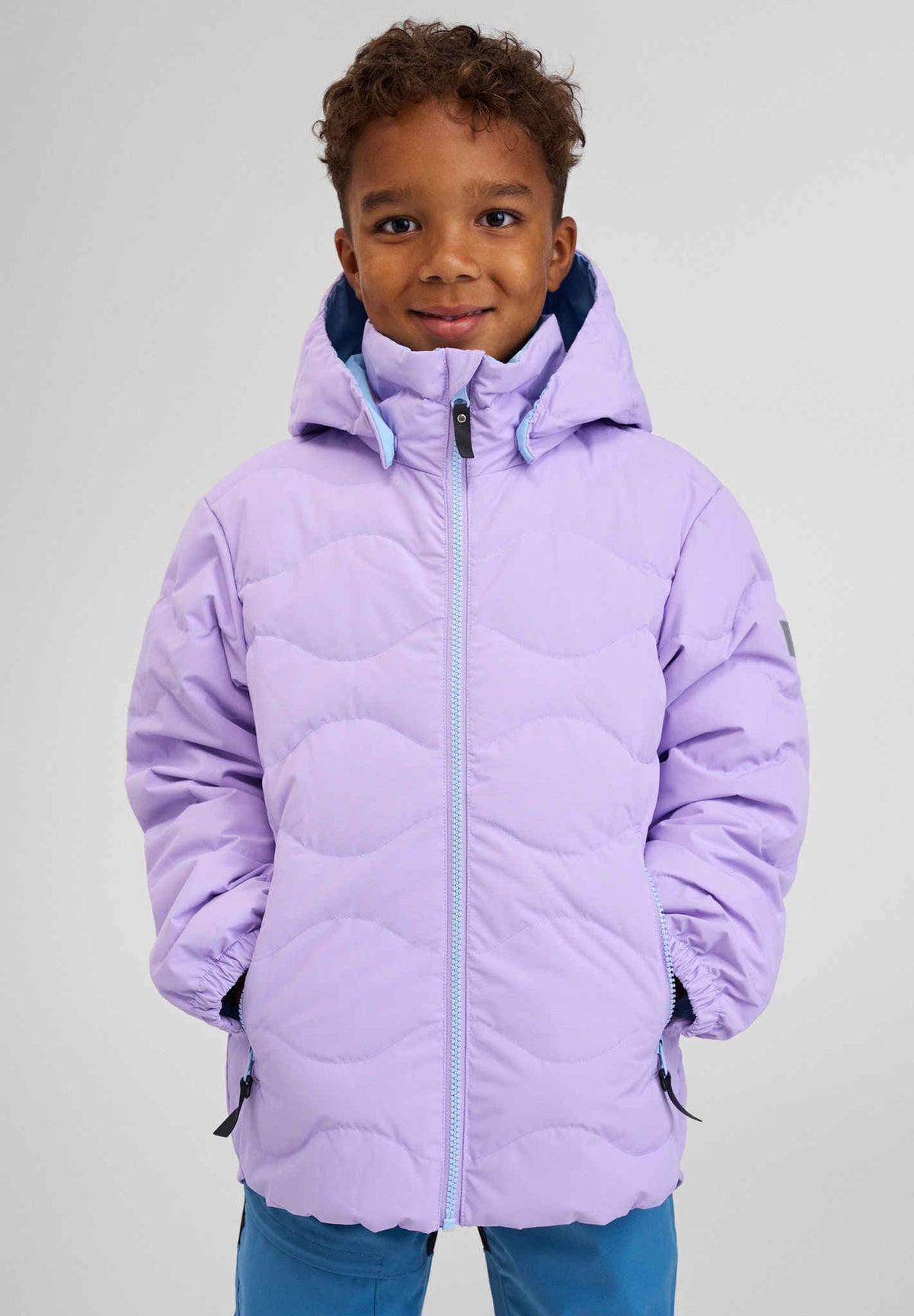 Reima - Fossila Down Jacket - Lilac – Side View