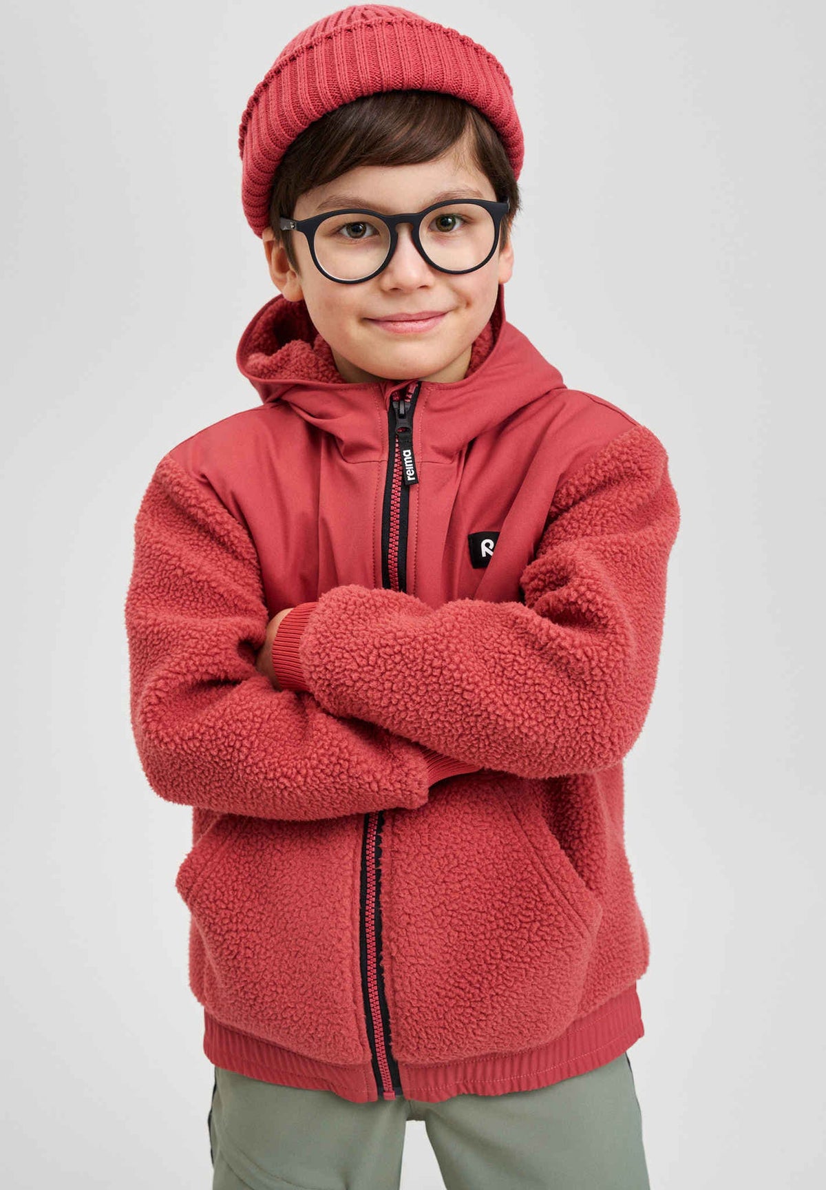 Reima Hoodie, Samota, Red Clay โ Side View