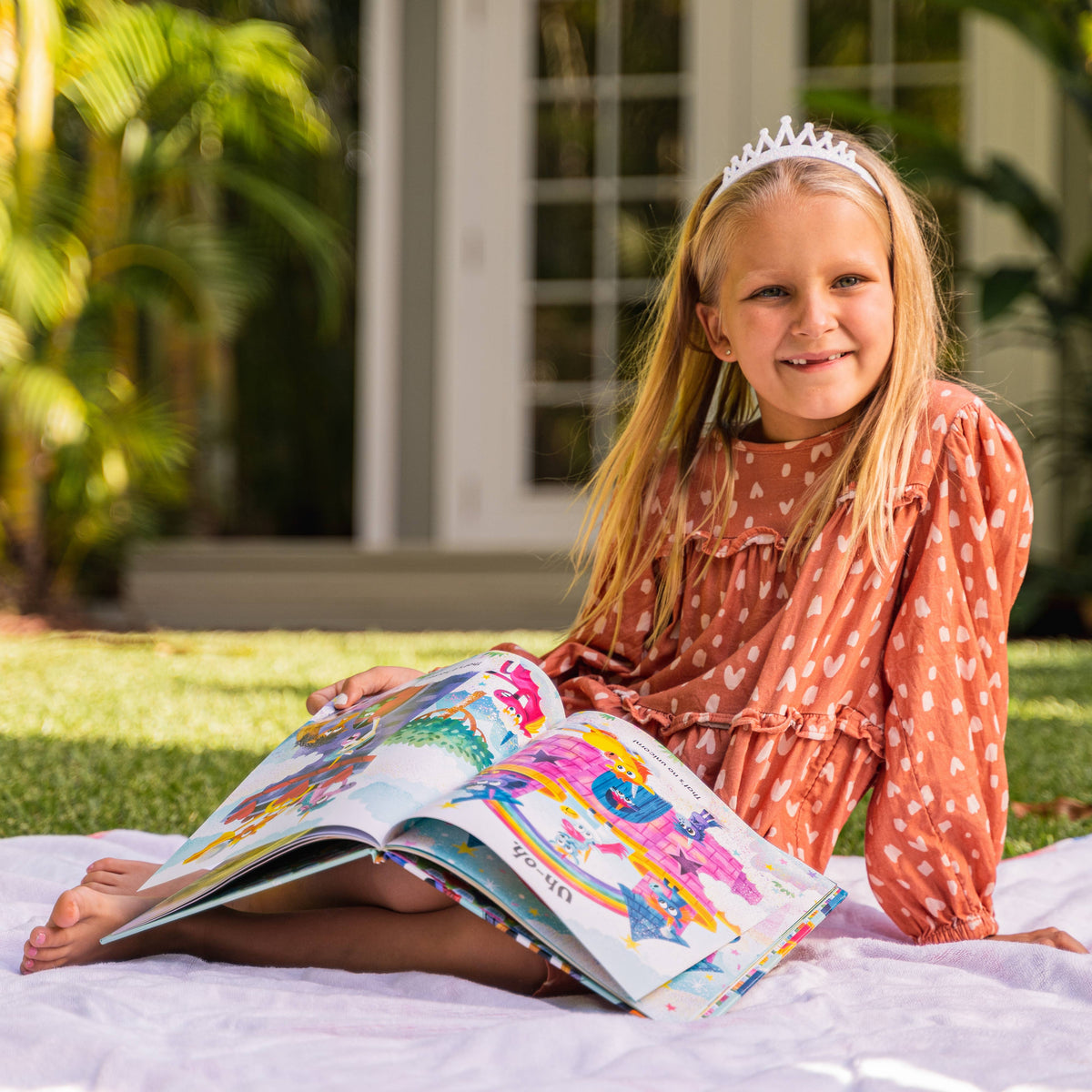 Frog Sac - Stretch Glitter Princess Tiara Headband