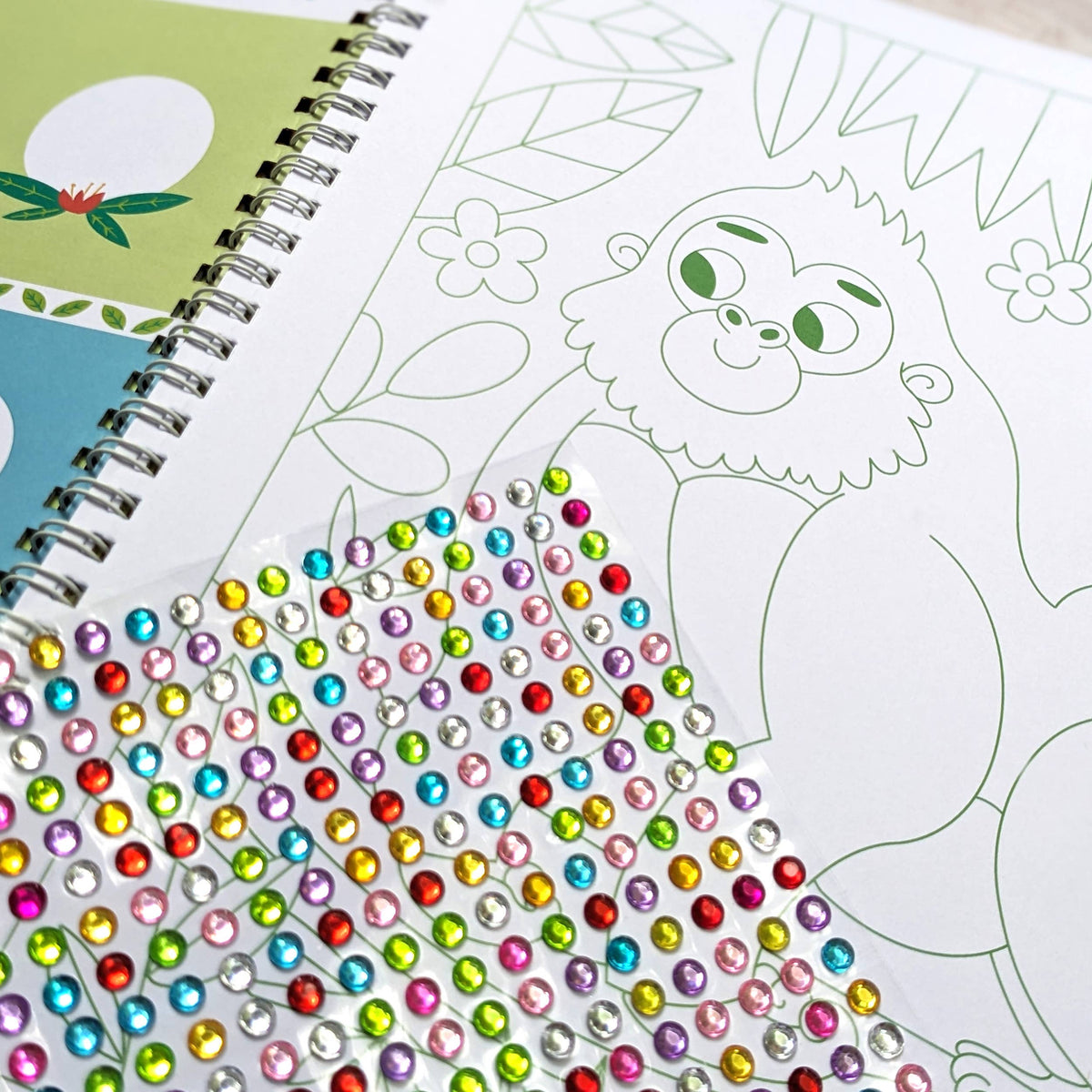 Robert Frederick - Gem Art Activity Book - Jungle Animals