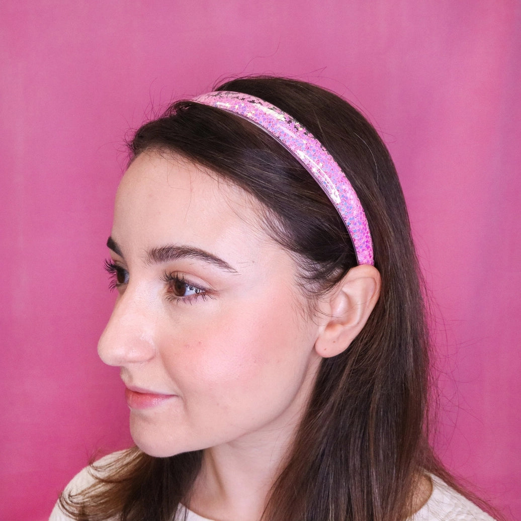 Frog Sac Shaker Glitter Headband with Teeth