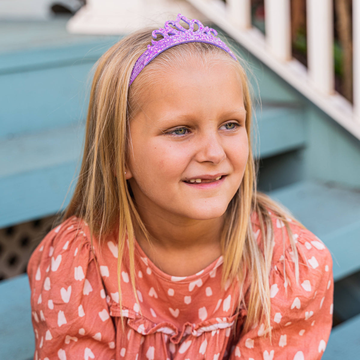 Frog Sac - Stretch Glitter Princess Tiara Headband