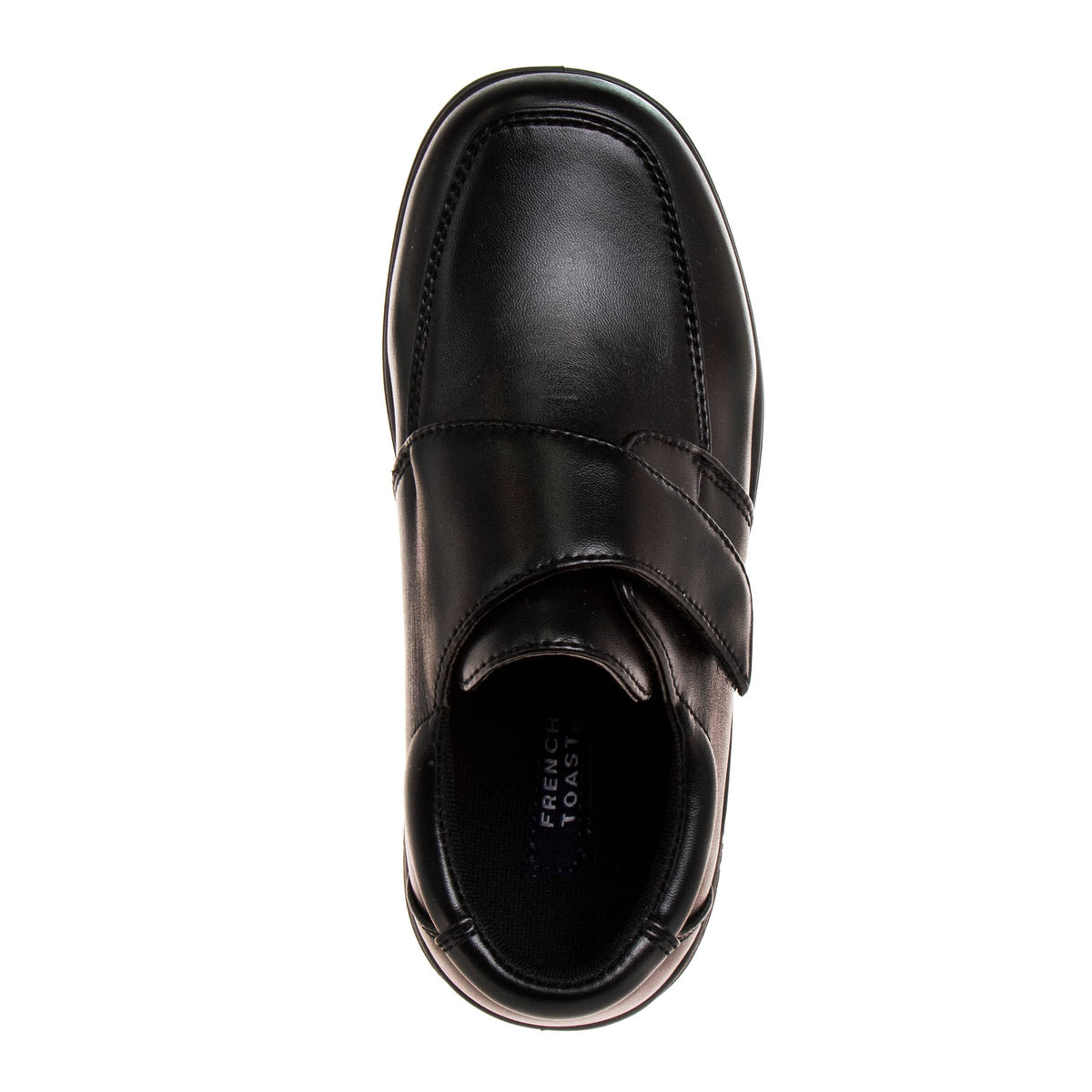 French Toast Boys Black Hook and Loop School Shoes (Little Kid)