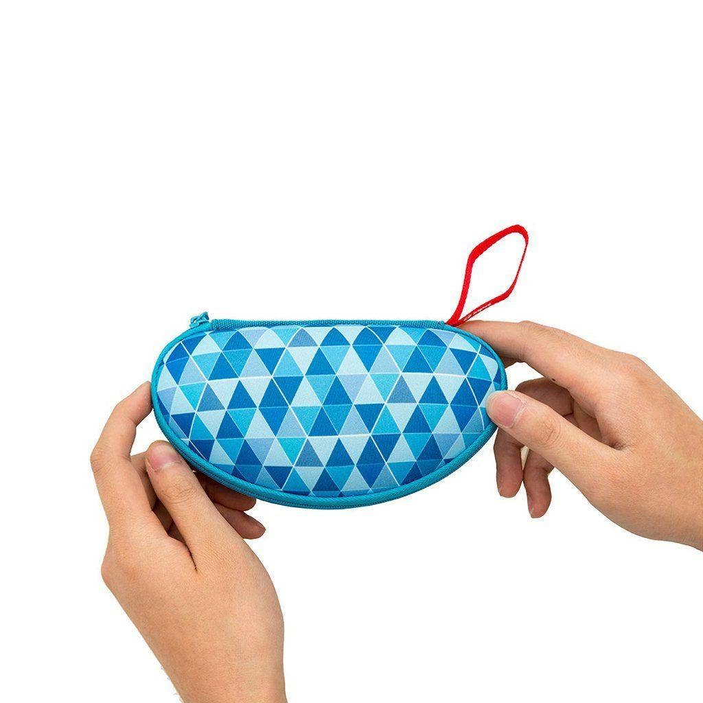 ZIPIT - ZIPIT Colorz Glasses Case: Blue Triangles