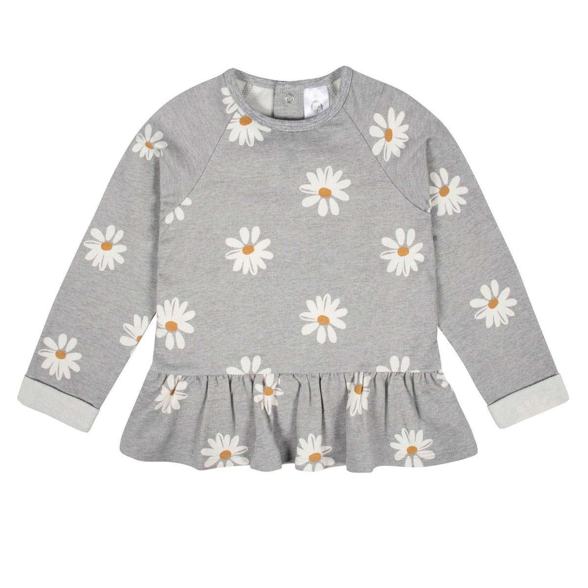 Gerber - 2-Piece Toddler Girls Daisy Peplum Top & Leggings Set