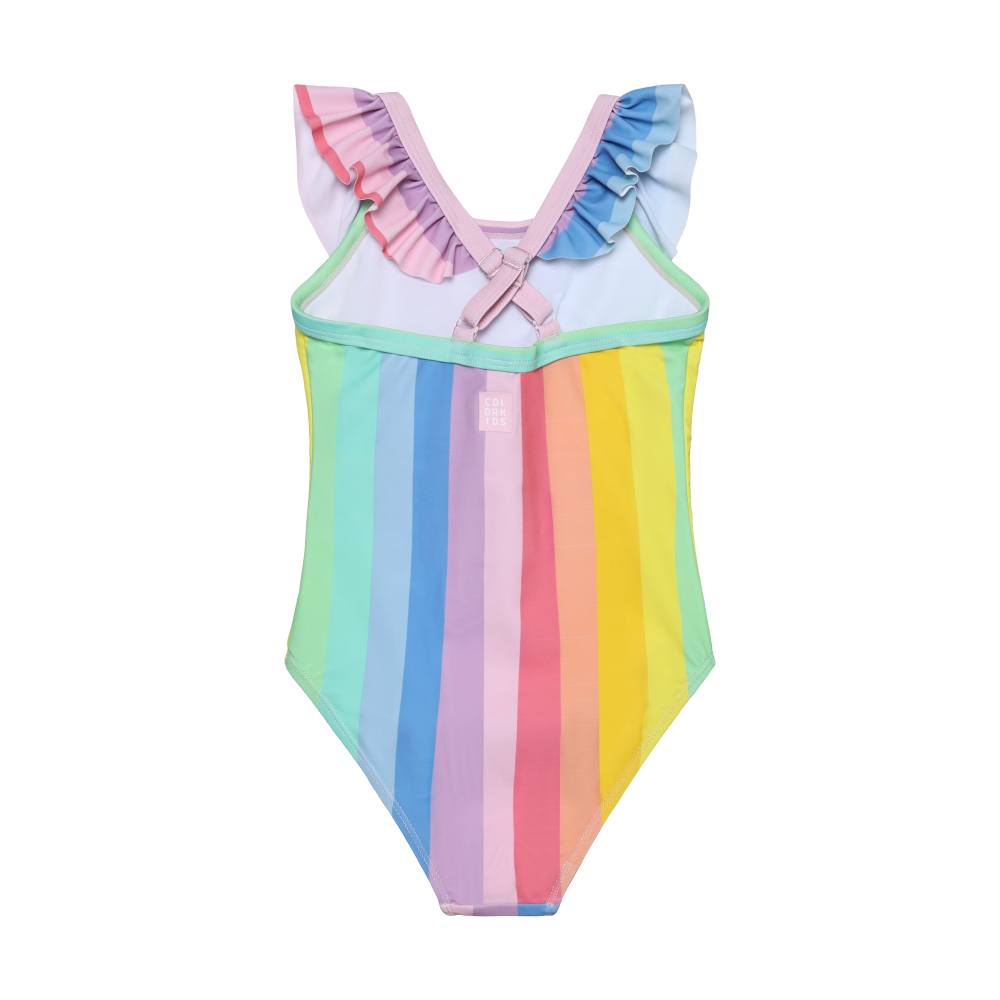 Color Kids - One-Piece Swimsuit Rainbow - 6Y