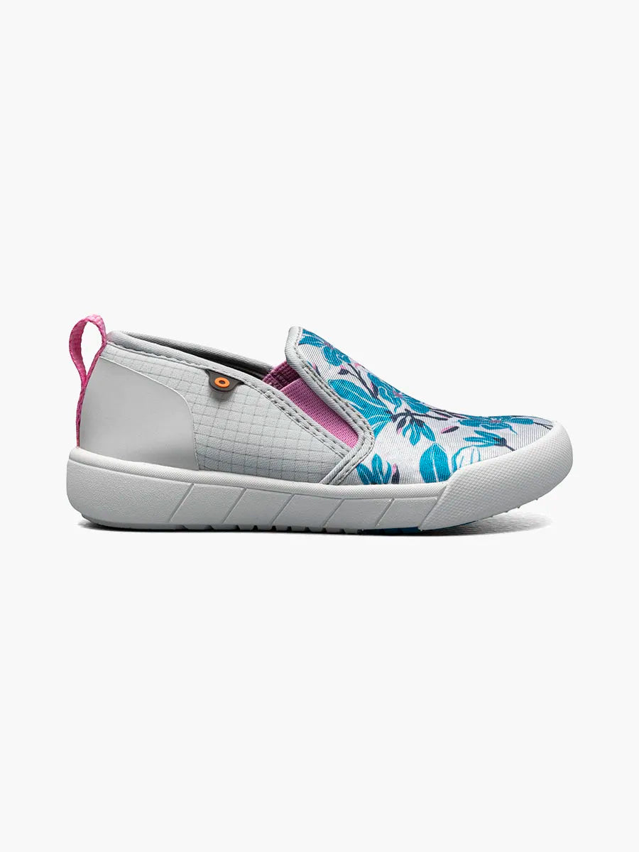 BOGS Kicker II Kids Slip On Shoes, children's shoes — closeup view