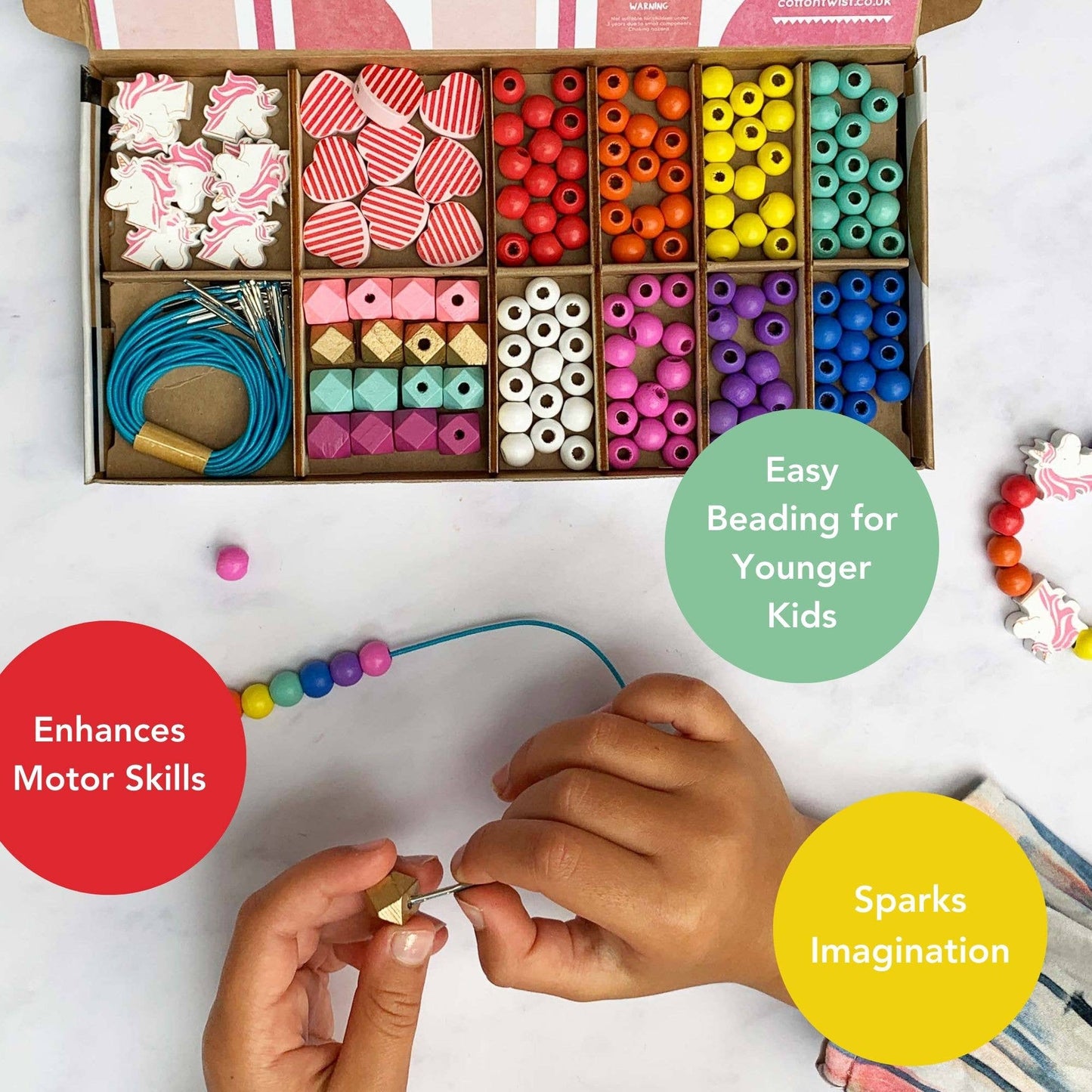 Cotton Twist - Unicorn & Heart Bracelet Making Kit