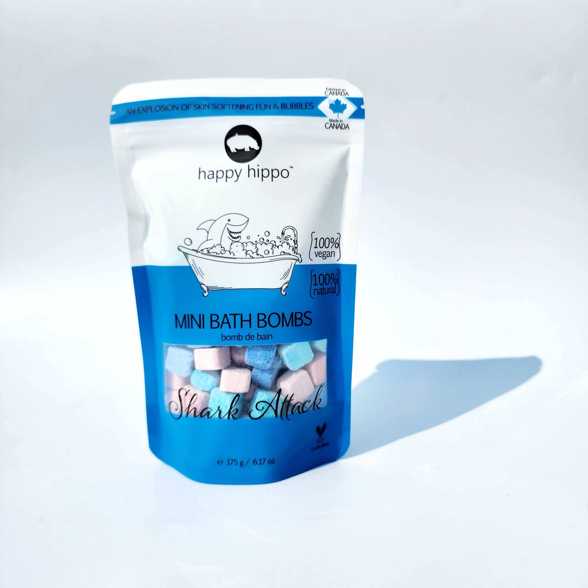 Happy Hippo Bath - Shark Attack Mini Bubble Bombs