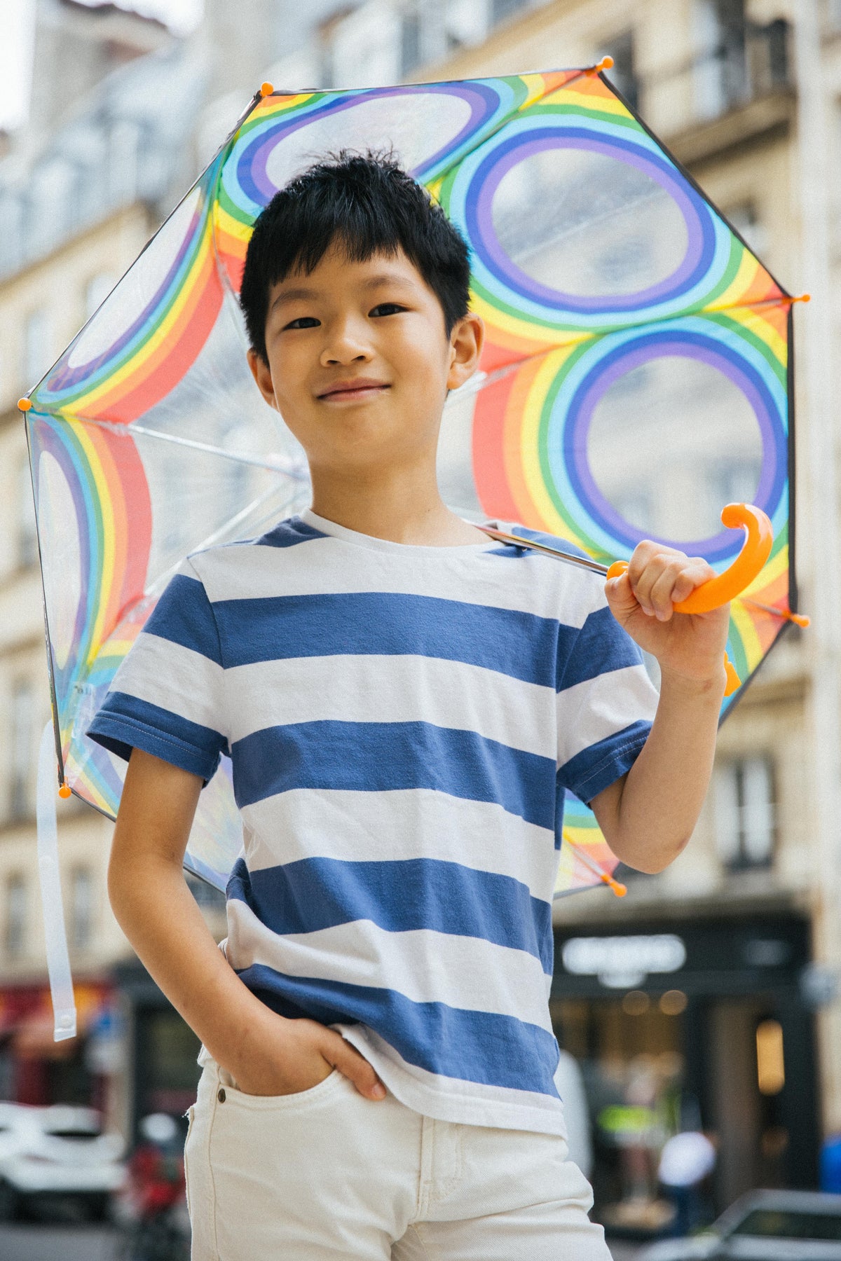 Smati Paris Rainbow Transparent Fluorescent Kids Umbrella Smati