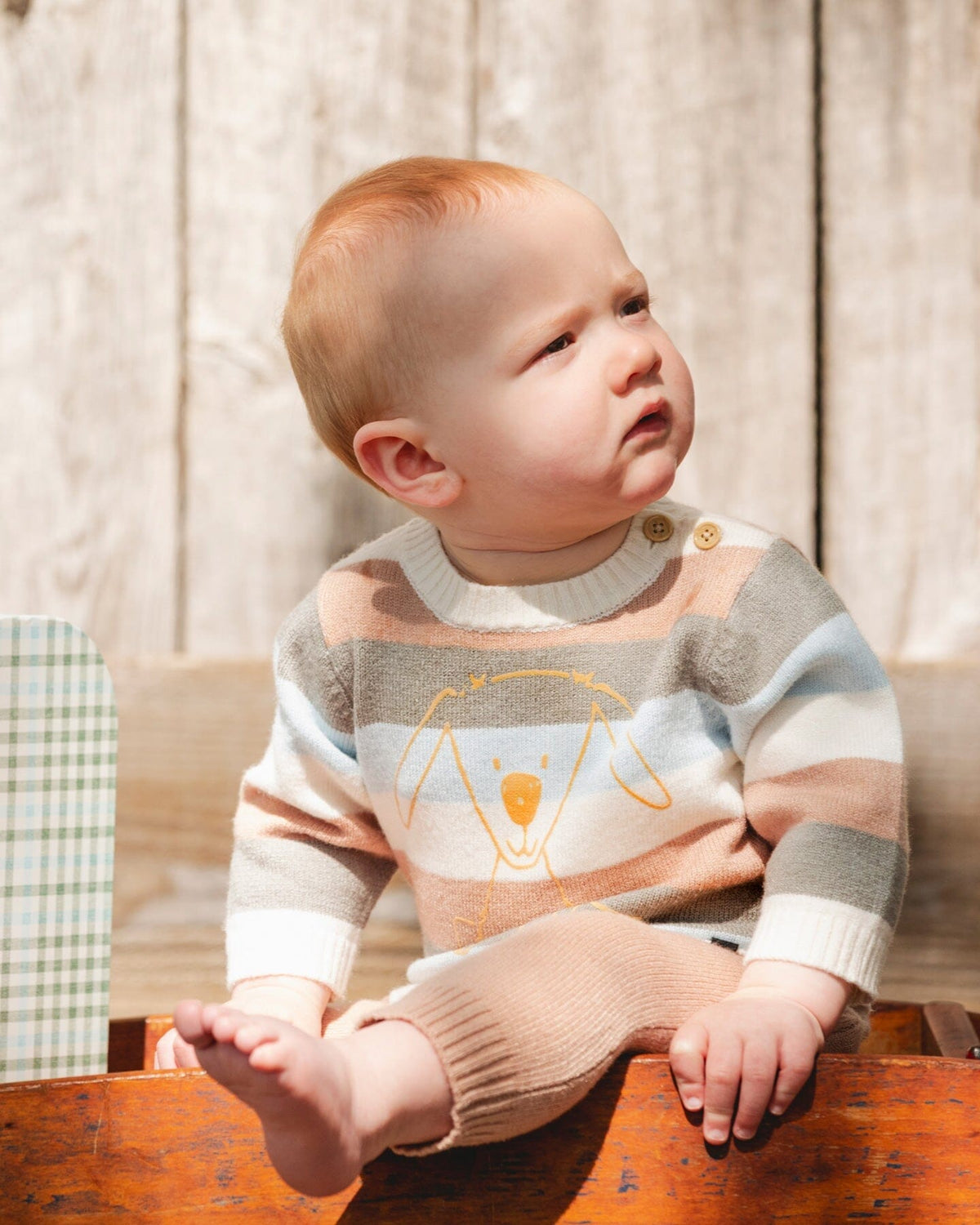 Deux par Deux - Knitted Top and Pant Set - Warm Sand