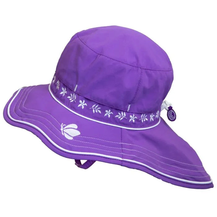 Calikids Vented UV Bucket Hat with Butterfly — sun protection, children's hats — alternate view