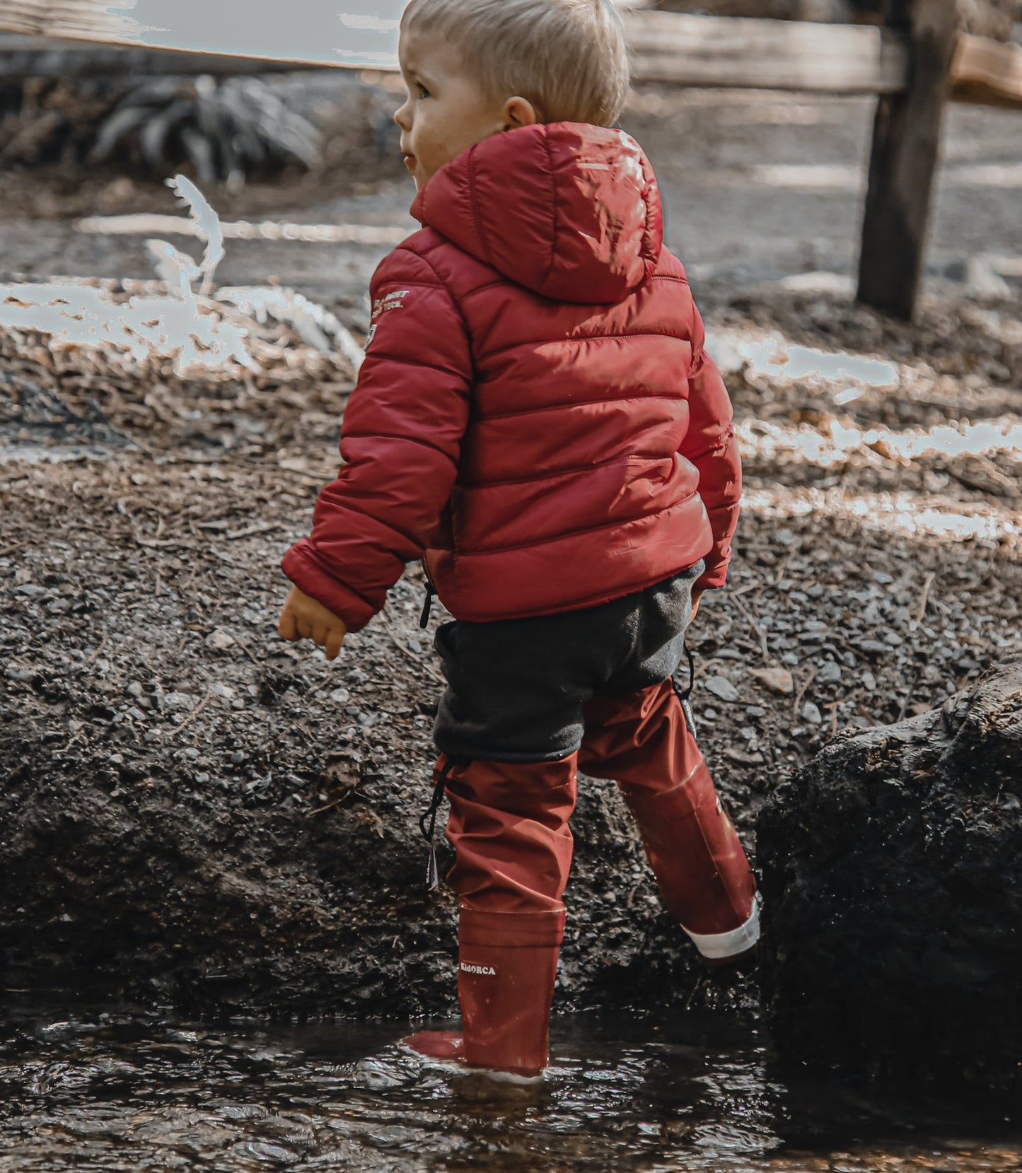 KidORCA - Kids Rain Boots with Above Knee Waders
