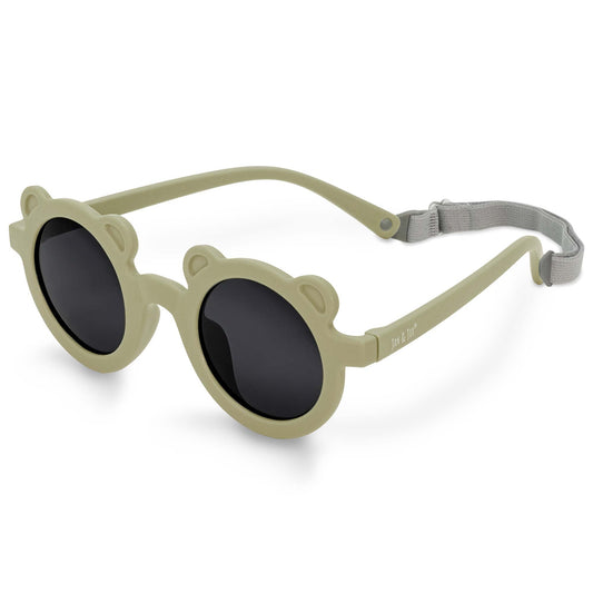 Jan & Jul - Kids Polarized Bear Sunglasses Olive Khaki 2
