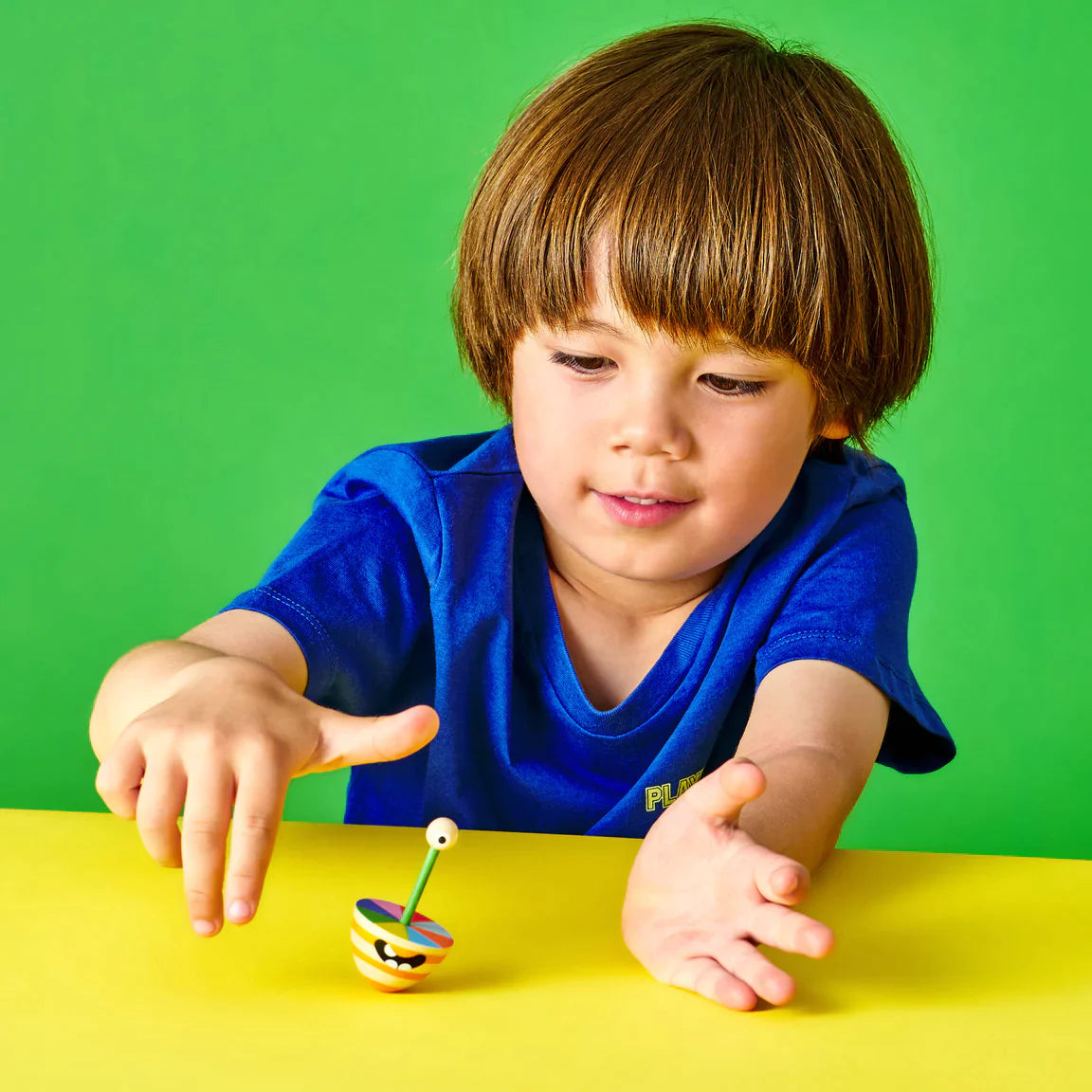 Kikkerland Dizzy Monster Spinning Top, children's toys — alternate view