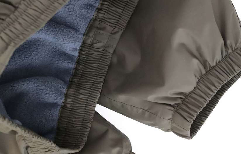 Calikids Waterproof Splash Pants - Fleeced Lined — waterproof, rain gear, children's bottoms — detail view