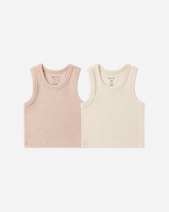 Rylee + Cru Ribbed Tank Set of 2