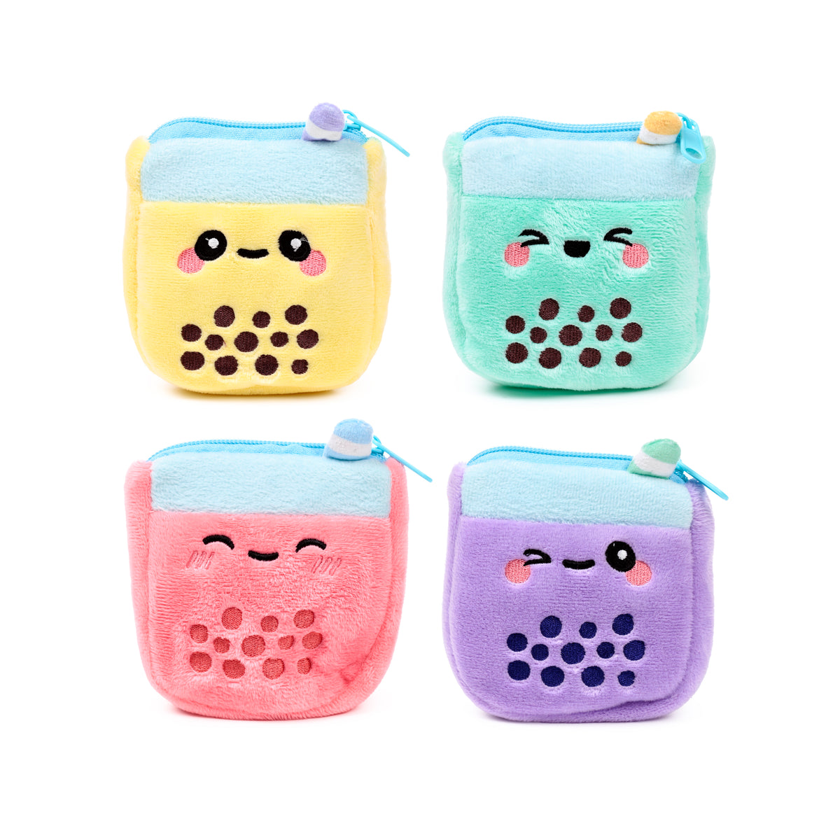 Puckator Foodiemals Bubble Tea Plush Mini Change Purse