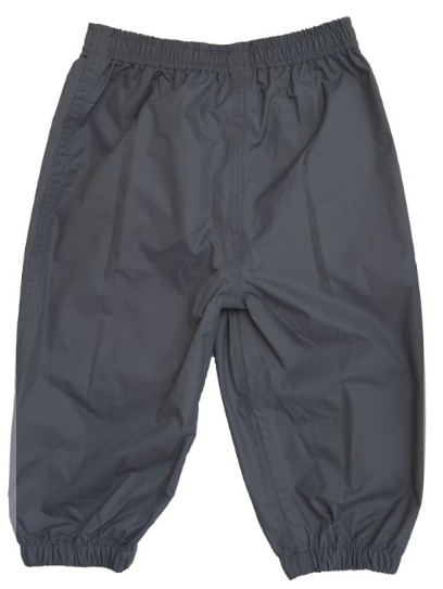 Calikids Waterproof Splash Pants - Fleeced Lined — waterproof, rain gear, children's bottoms — closeup view