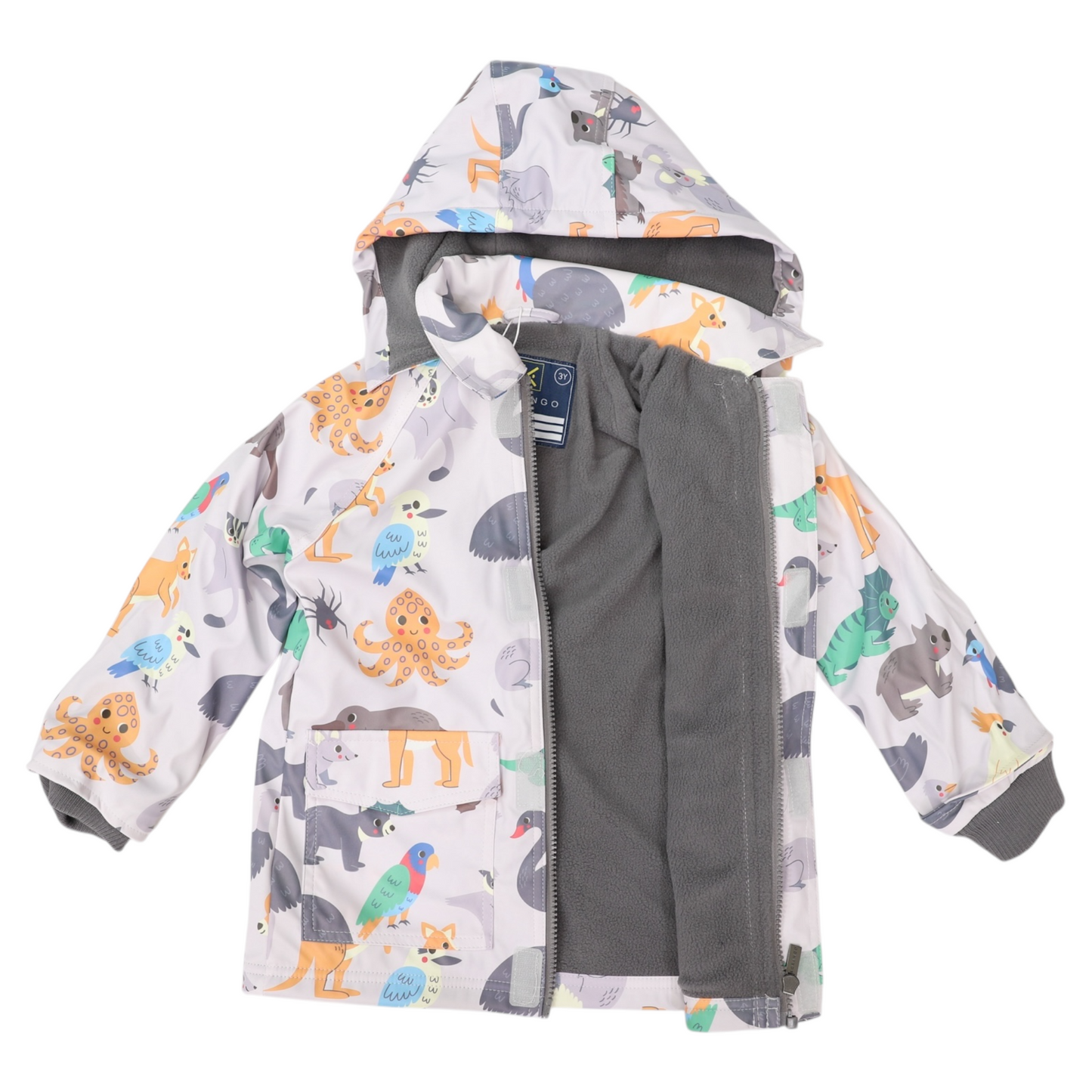 Korango - Sherpa Lined Straight Cut Raincoat
