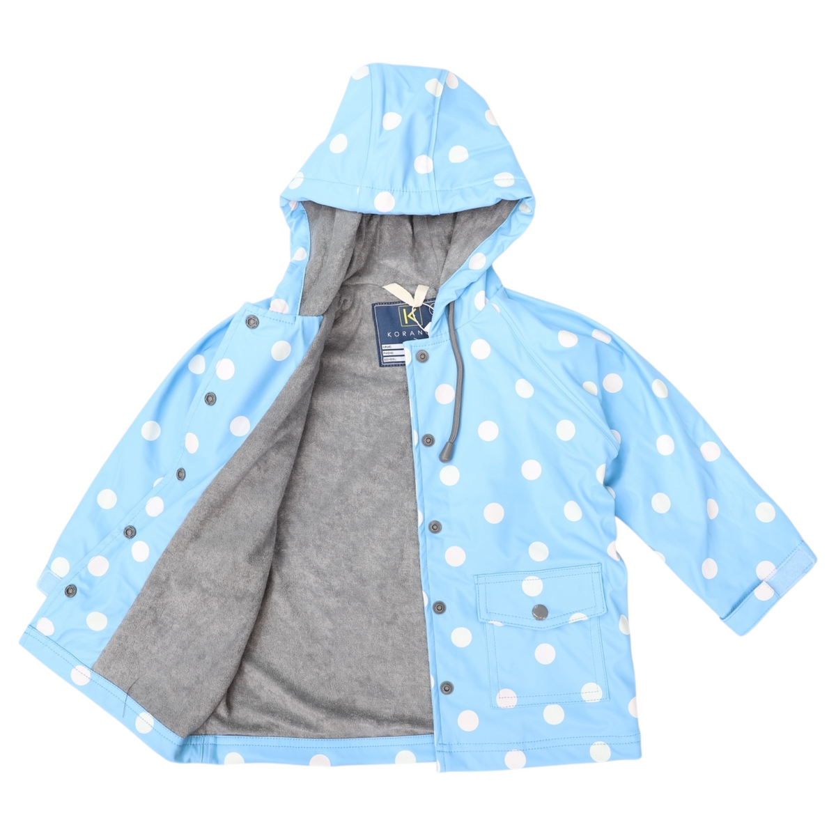 Korango - Color Changing Raincoat with Terry Cloth Lining