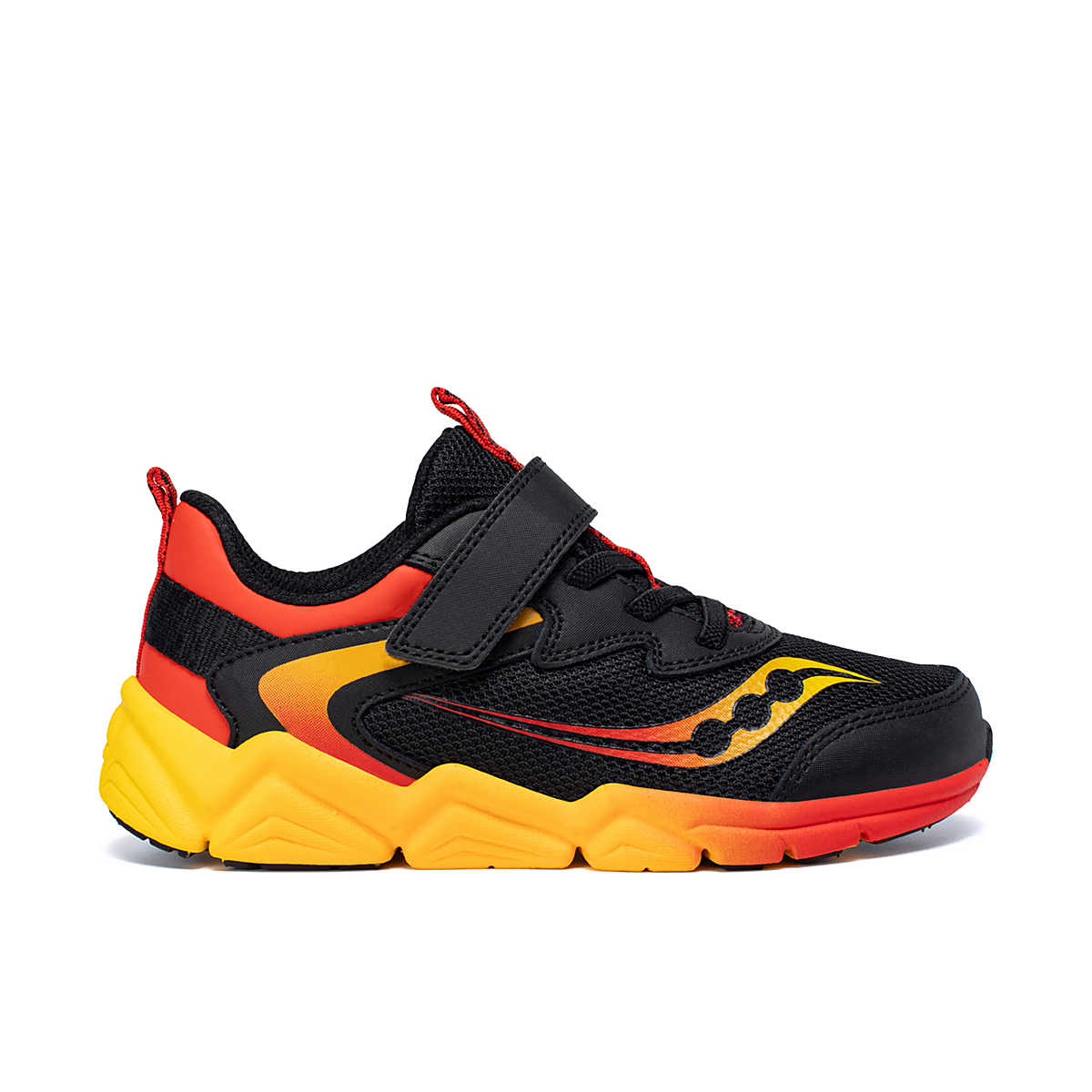 Saucony Flash LE Kids Running Shoes in Black/Red