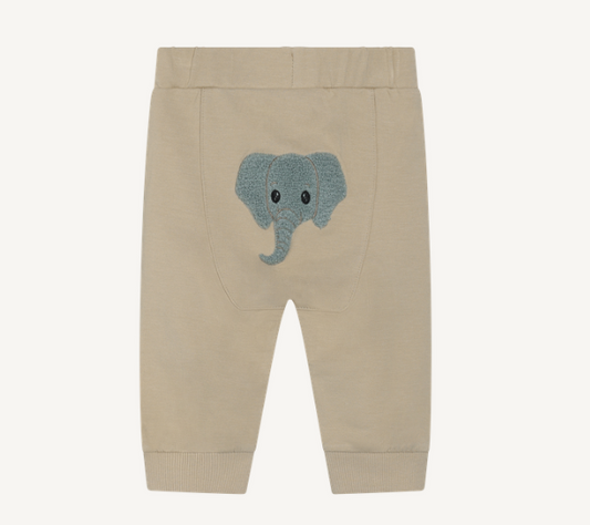 Minymo - Tufted Graphic Cotton Infant Joggers