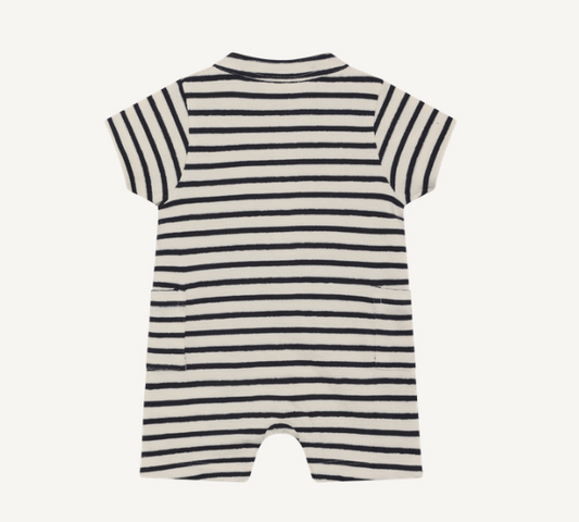 Minymo - Knit Cotton Striped Romper