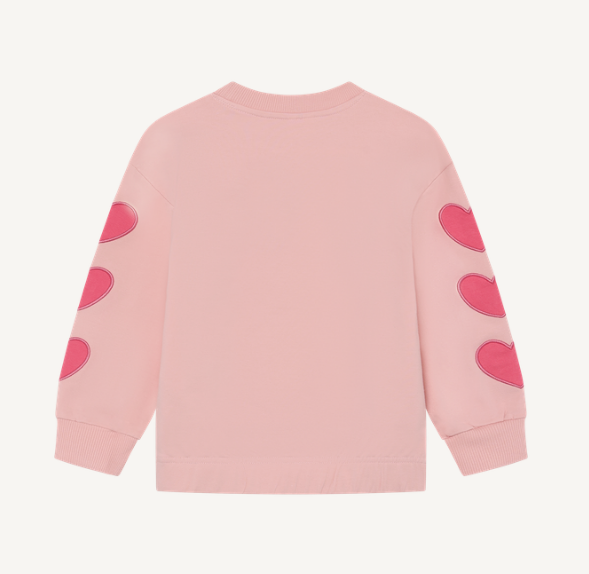 Minymo - Pullover Sweater with Heart Sleeve Detail
