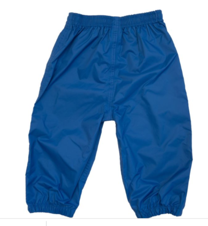 Calikids Waterproof Splash Pants - Fleeced Lined — waterproof, rain gear, children's bottoms — alternate view