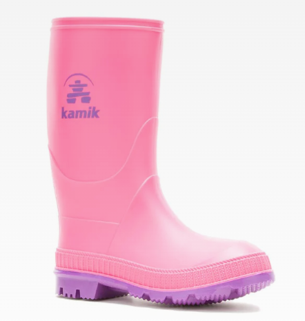 Kamik Stomp Kids Rain Boot Toddler — waterproof, rain gear, children's shoes — lifestyle view