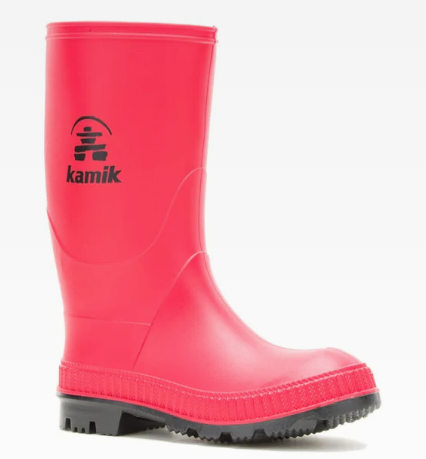 Kamik Stomp Kids Rain Boot Toddler — waterproof, rain gear, children's shoes — back view