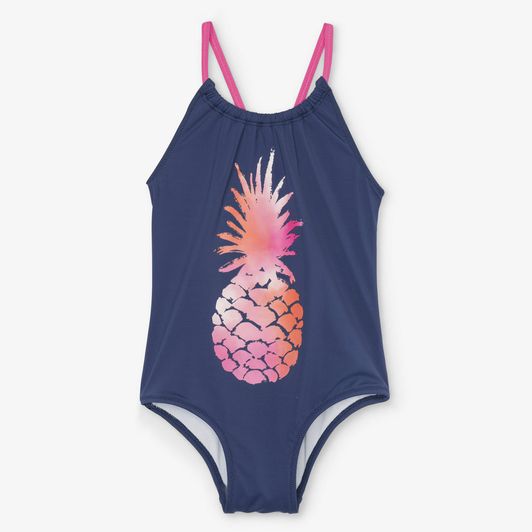 Hatley Party Pineapples Swimsuit, children's swimwear