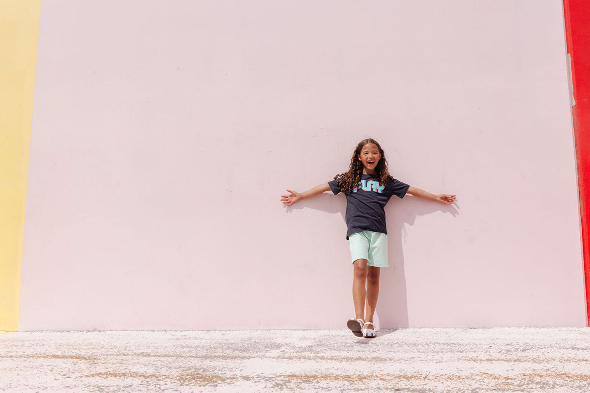 Whistle & Flute Clothing Neon Play T-Shirt, children's tops — alternate view